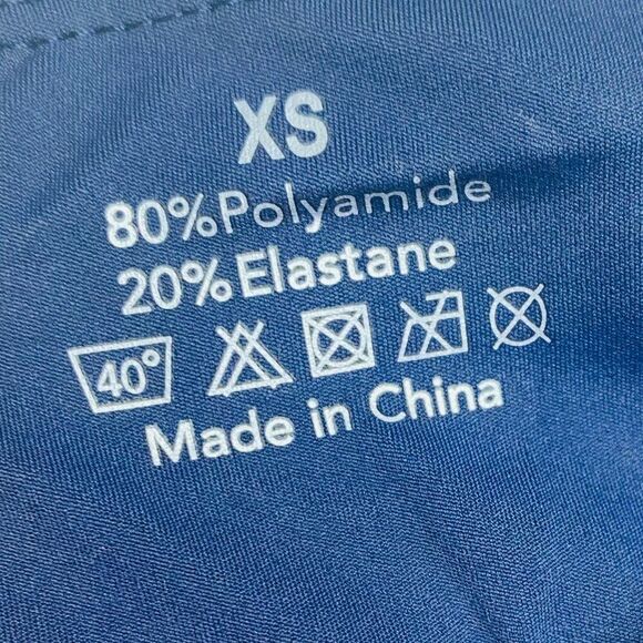 Women's High Waisted Wide Waistband Joggers. Navy. Stretchy. - Picture 5 of 10